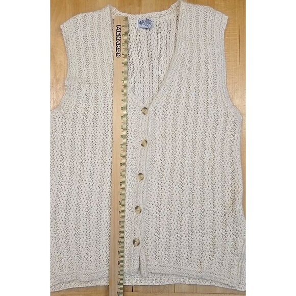 VTG All Points Reference Point Sweater Vest Womens Size Large Mohair Silk Blend - Picture 6 of 10